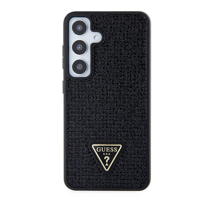 Etui til Samsung Galaxy S24+ S926, Guess, Rhinestone Triangle Logo, Sort