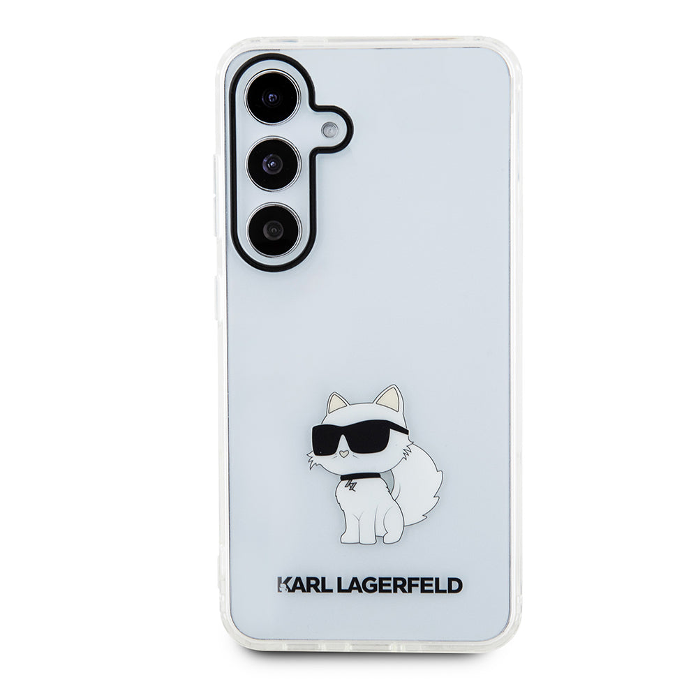 Etui til Samsung Galaxy S24+ S926, Karl Lagerfeld, IML Luxury Choupette, Gennemsigtig
