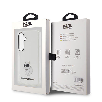 Etui til Samsung Galaxy S24+ S926, Karl Lagerfeld, IML Luxury Choupette, Gennemsigtig