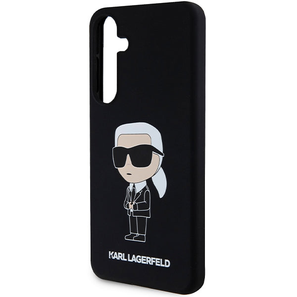 Etui til Samsung Galaxy S24+ S926, Karl Lagerfeld, Silicone Ikonik NFT, Sort