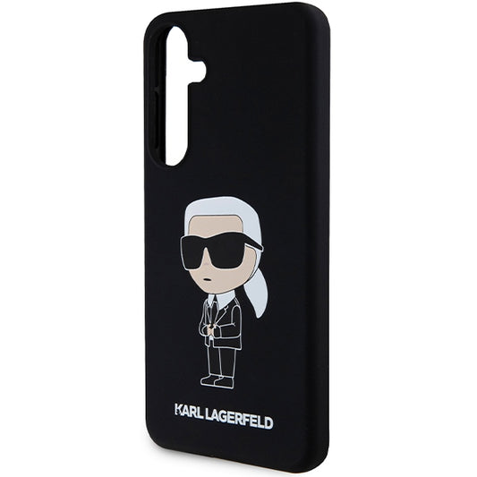 Etui til Samsung Galaxy S24+ S926, Karl Lagerfeld, Silicone Ikonik NFT, Sort