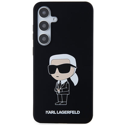 Etui til Samsung Galaxy S24+ S926, Karl Lagerfeld, Silicone Ikonik NFT, Sort