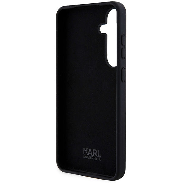 Etui til Samsung Galaxy S24+ S926, Karl Lagerfeld, Silicone Ikonik NFT, Sort