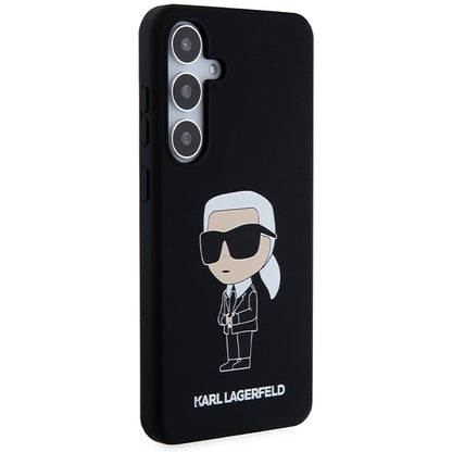 Etui til Samsung Galaxy S24+ S926, Karl Lagerfeld, Silicone Ikonik NFT, Sort