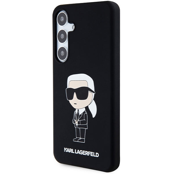 Etui til Samsung Galaxy S24+ S926, Karl Lagerfeld, Silicone Ikonik NFT, Sort