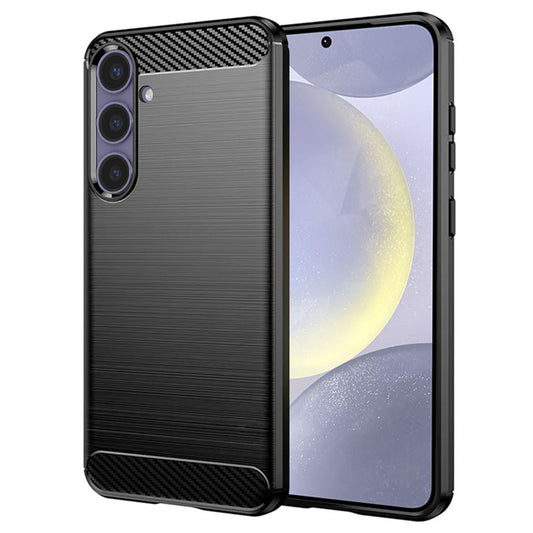 Cover til Samsung Galaxy S24+ S926, Techsuit, Carbon, Sort