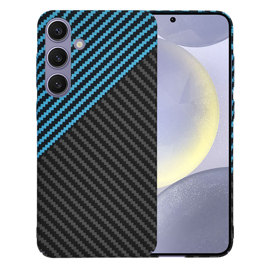 Cover til Samsung Galaxy S24+ S926, Techsuit, Carbonite FiberShell, Sort Blå