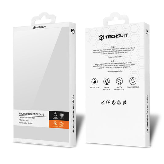 Cover til Samsung Galaxy S24+ S926, Techsuit, Carbonite FiberShell, Rød