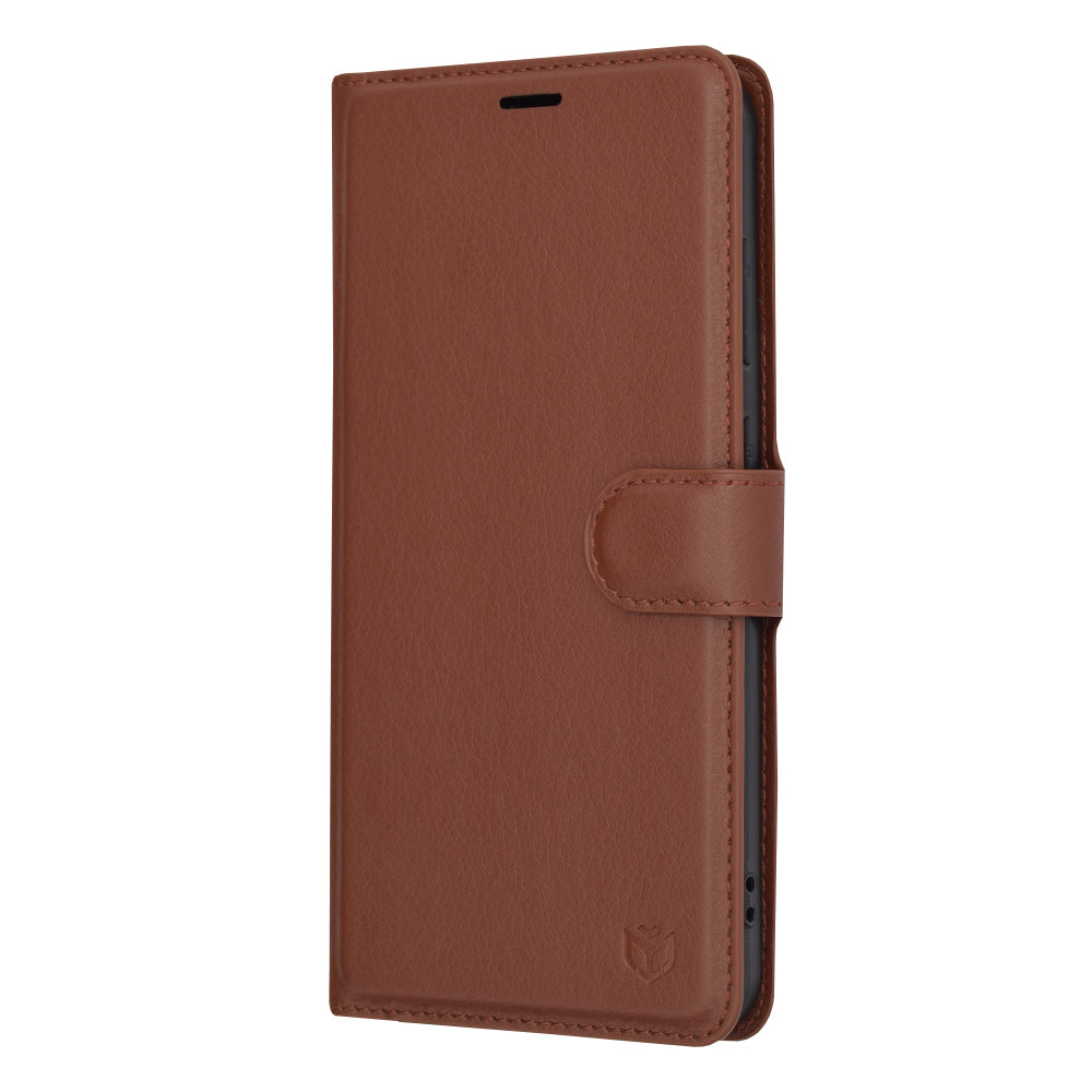 Cover til Samsung Galaxy S24+ S926, Techsuit, Leather Folio, Brun