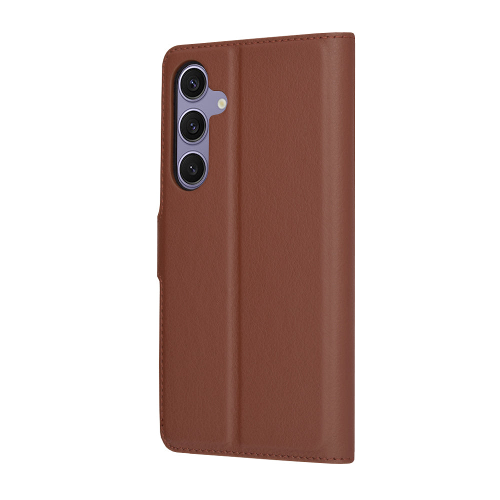 Cover til Samsung Galaxy S24+ S926, Techsuit, Leather Folio, Brun