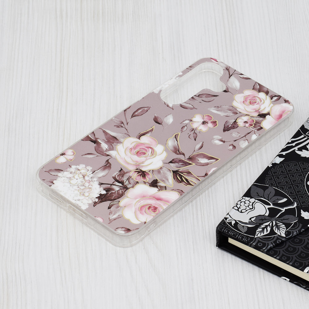 Cover til Samsung Galaxy S24+ S926, Techsuit, Marble, Grå