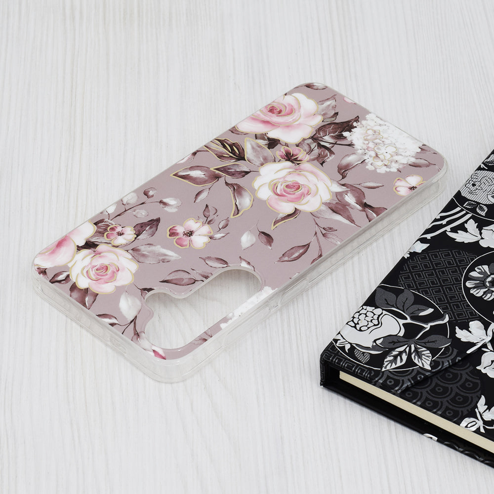 Cover til Samsung Galaxy S24+ S926, Techsuit, Marble, Grå
