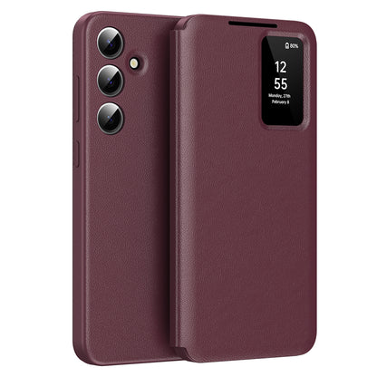 Case for Samsung Galaxy S24+ S926, Techsuit, SmartView, Red