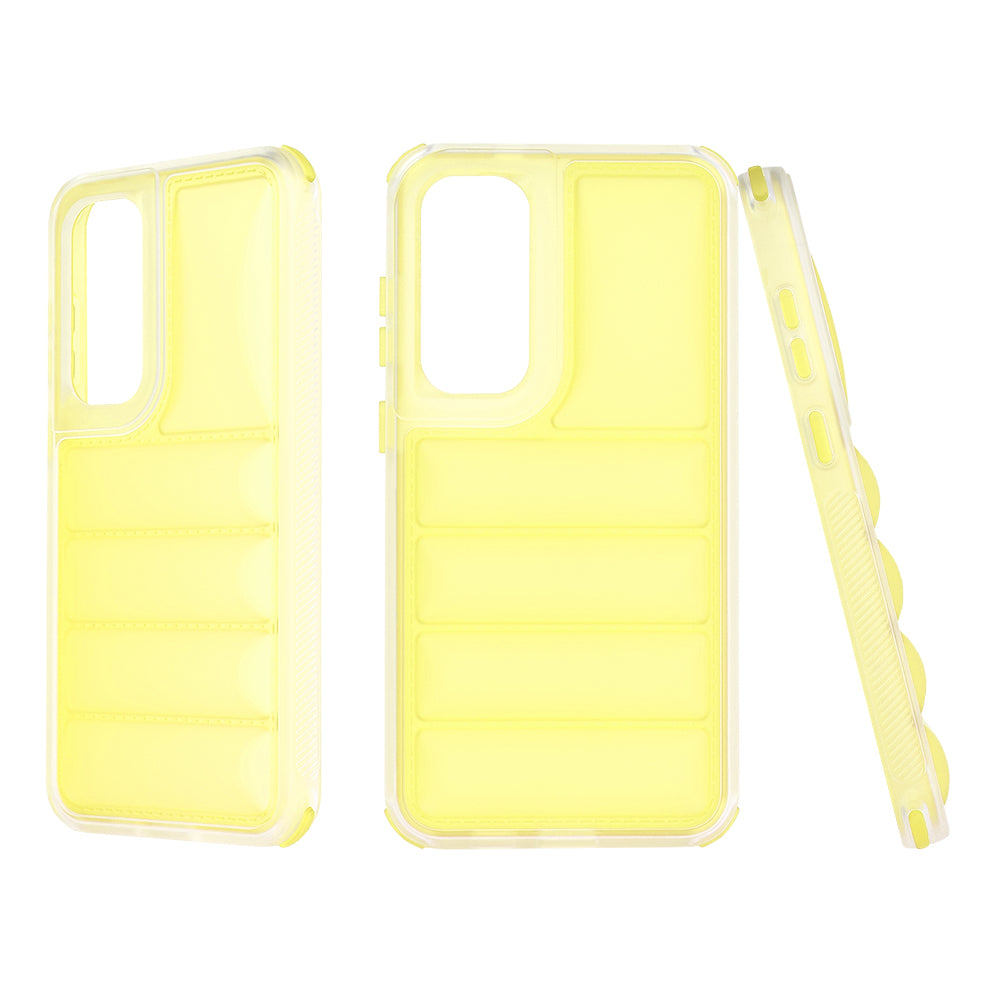Cover til Samsung Galaxy S24+ S926, Techsuit, Wave Shield, Gul