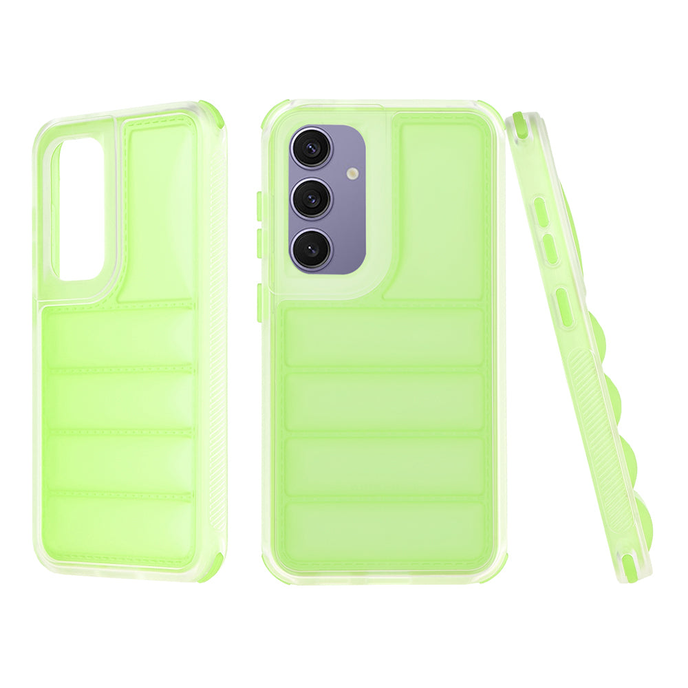 Cover til Samsung Galaxy S24+ S926, Techsuit, Wave Shield, Grøn