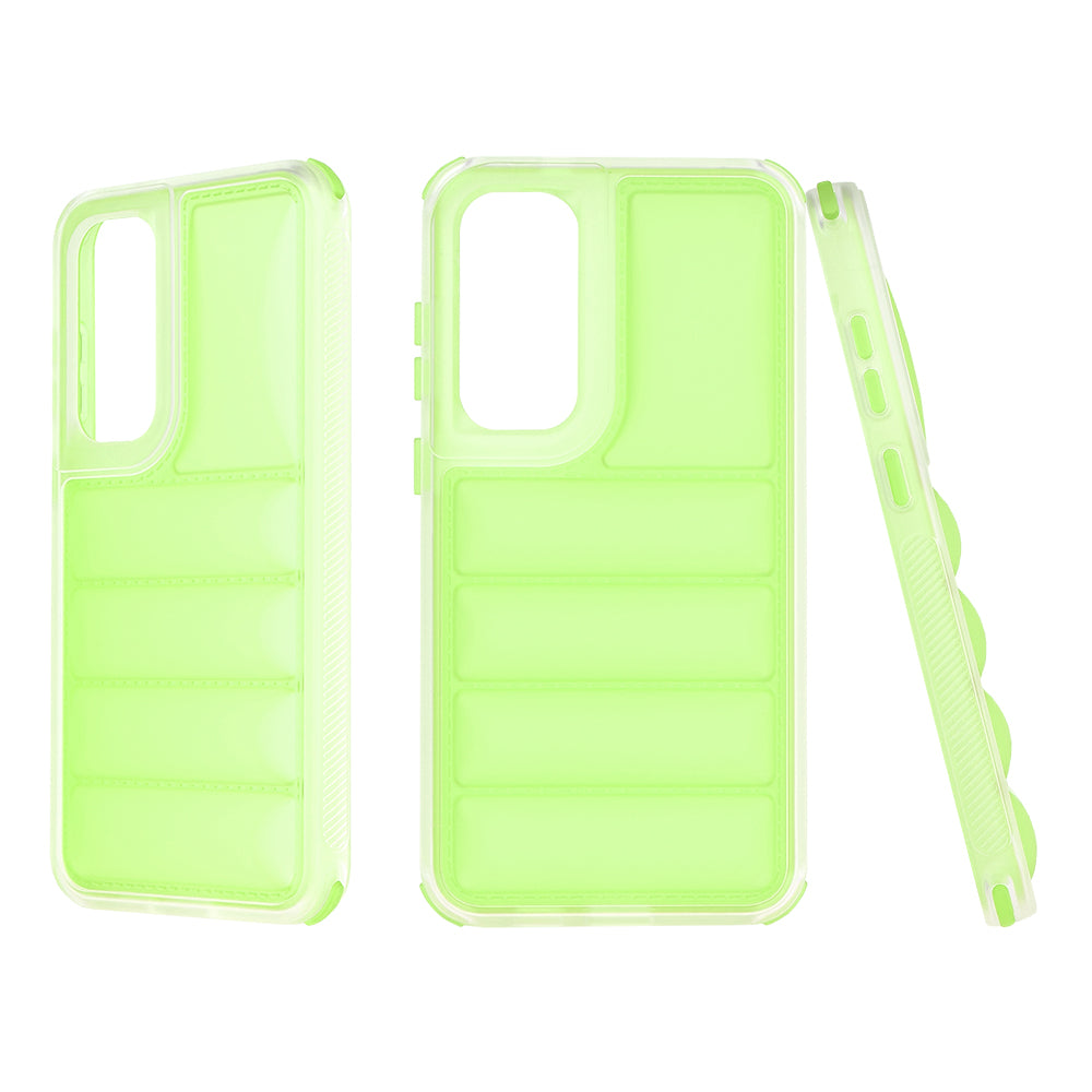 Cover til Samsung Galaxy S24+ S926, Techsuit, Wave Shield, Grøn