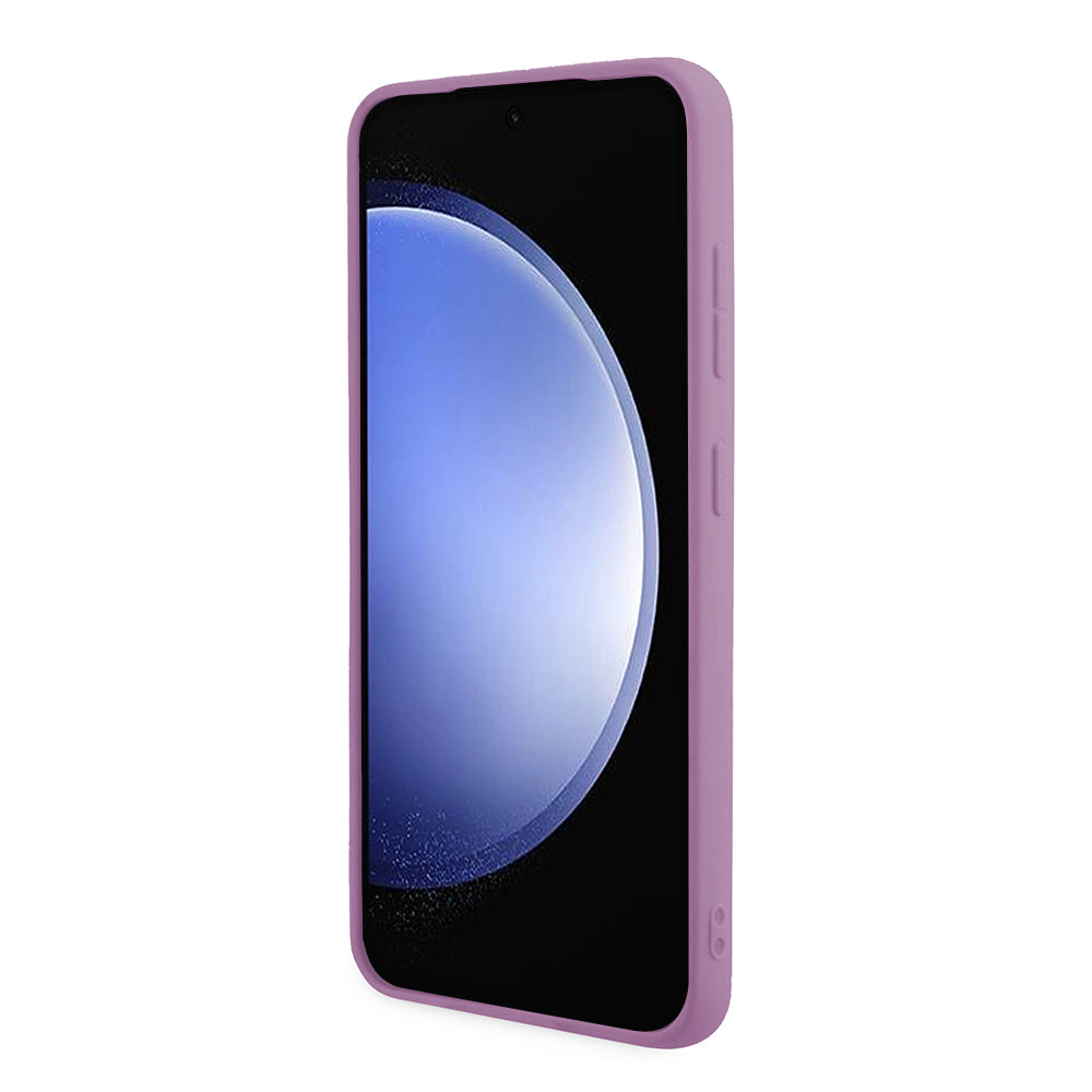 Etui til Samsung Galaxy S24 S921, Guess, Glitter Script, Lilla