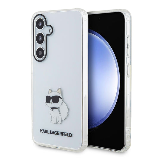 Etui til Samsung Galaxy S24 S921, Karl Lagerfeld, IML Luxury Choupette, Gennemsigtig