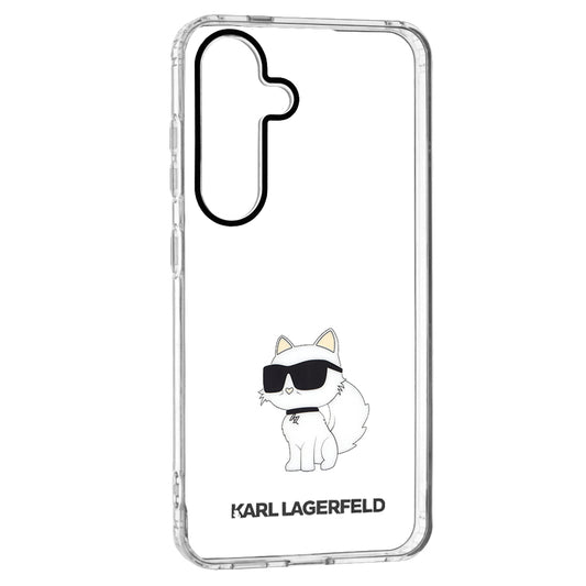Etui til Samsung Galaxy S24 S921, Karl Lagerfeld, IML Luxury Choupette, Gennemsigtig