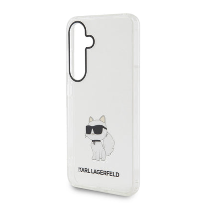 Case for Samsung Galaxy S24 S921, Karl Lagerfeld, IML Luxury Choupette, Transparent