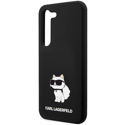 Etui til Samsung Galaxy S24 S921, Karl Lagerfeld, Silicone Choupette NFT, Sort