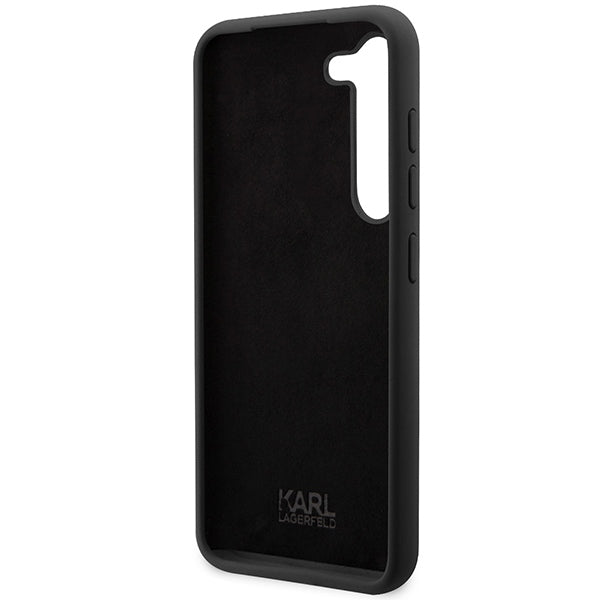 Etui til Samsung Galaxy S24 S921, Karl Lagerfeld, Silicone Choupette NFT, Sort