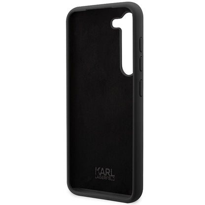 Etui til Samsung Galaxy S24 S921, Karl Lagerfeld, Silicone Choupette NFT, Sort