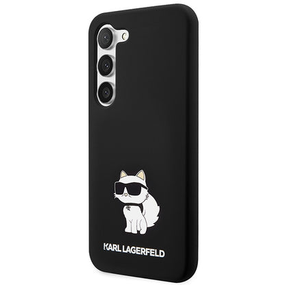 Etui til Samsung Galaxy S24 S921, Karl Lagerfeld, Silicone Choupette NFT, Sort