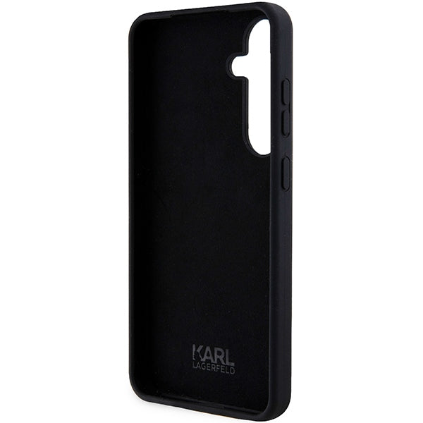 Etui til Samsung Galaxy S24 S921, Karl Lagerfeld, Silicone Ikonik NFT, Sort
