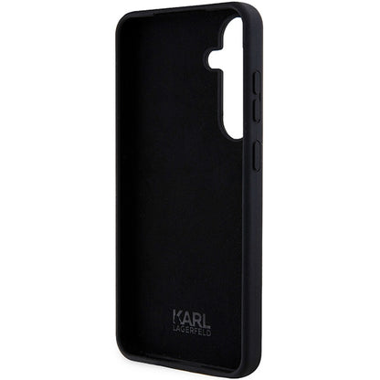 Etui til Samsung Galaxy S24 S921, Karl Lagerfeld, Silicone Ikonik NFT, Sort
