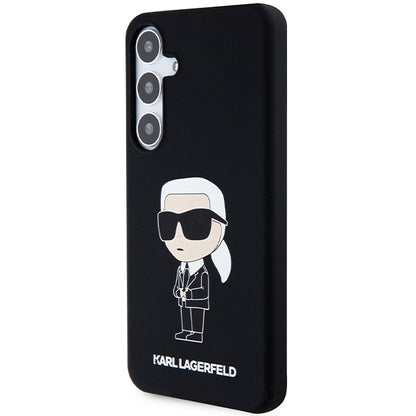 Etui til Samsung Galaxy S24 S921, Karl Lagerfeld, Silicone Ikonik NFT, Sort