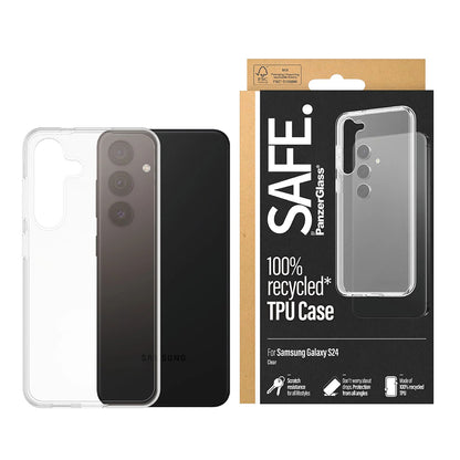 Etui til Samsung Galaxy S24 S921, PanzerGlass, Safe., Gennemsigtig