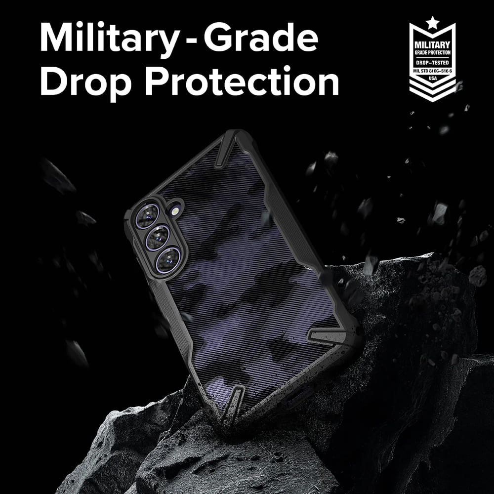 Etui til Samsung Galaxy S24 S921, Ringke, Fusion X, Sort