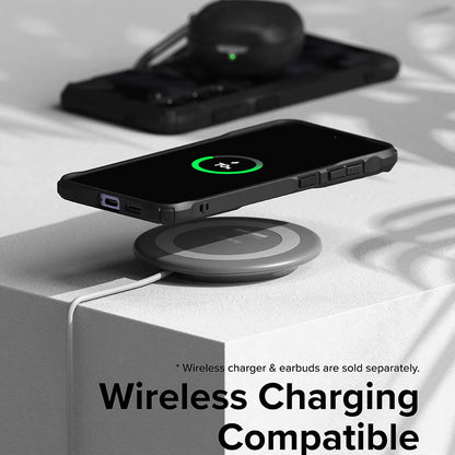 Etui til Samsung Galaxy S24 S921, Ringke, Fusion X, Sort