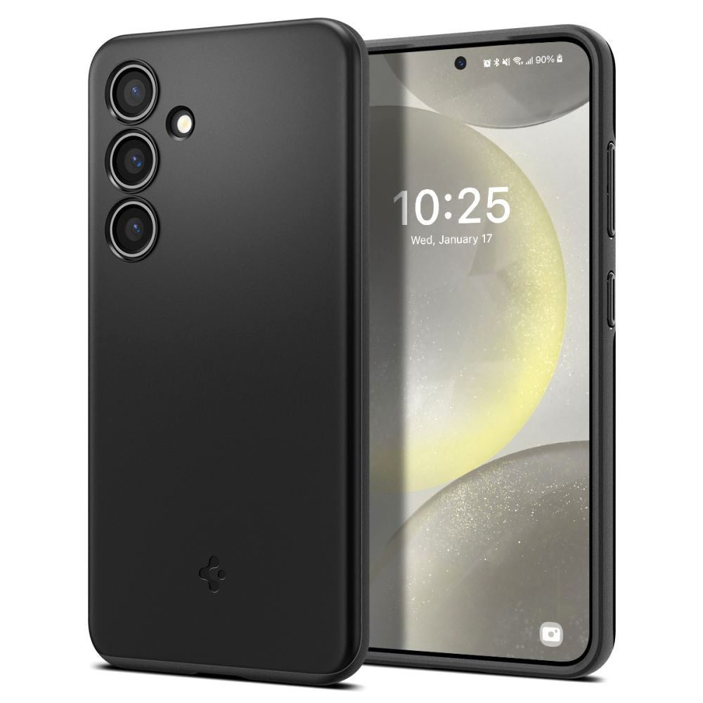 Cover til Samsung Galaxy S24 S921, Spigen, Thin Fit, Sort ACS07341