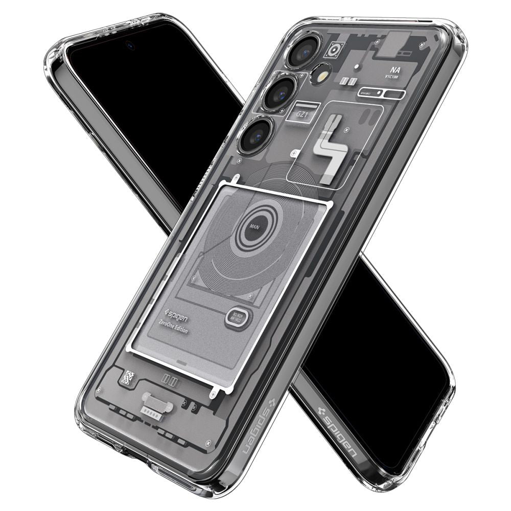 Etui til Samsung Galaxy S24 S921, Spigen, Ultra Hybrid Zero One, Hvid