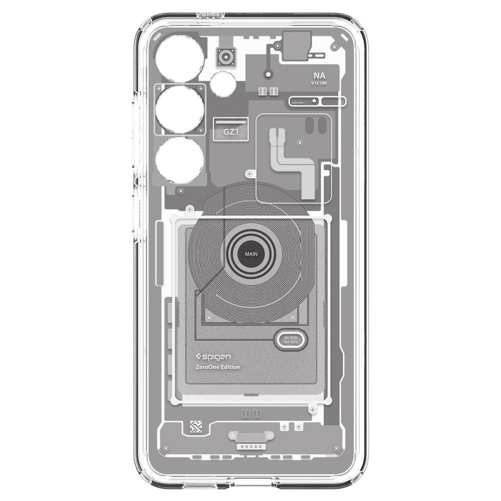 Etui til Samsung Galaxy S24 S921, Spigen, Ultra Hybrid Zero One, Hvid