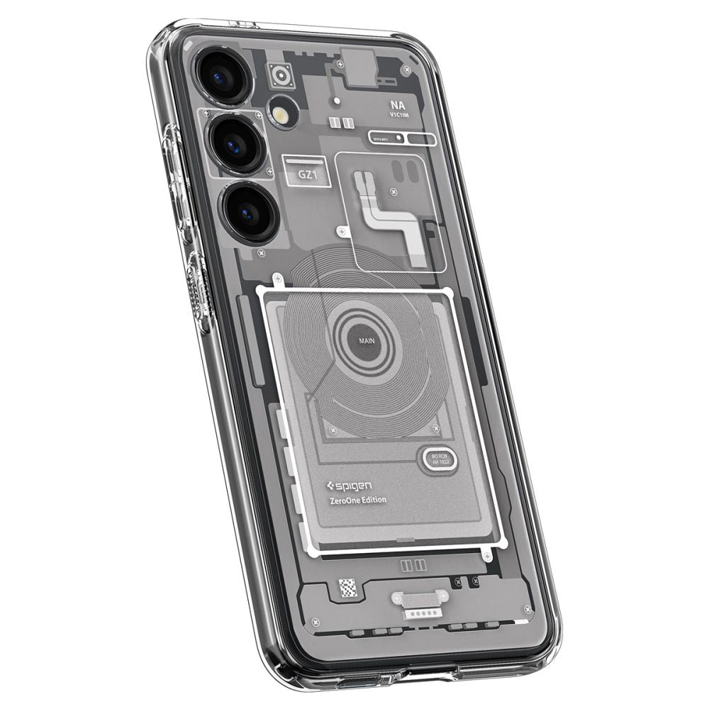 Etui til Samsung Galaxy S24 S921, Spigen, Ultra Hybrid Zero One, Hvid
