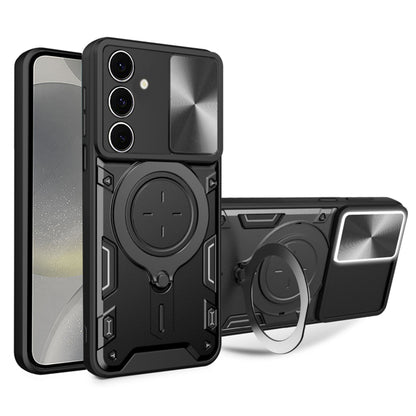 Cover til Samsung Galaxy S24 S921, Techsuit, CamGuard Pro, Sort