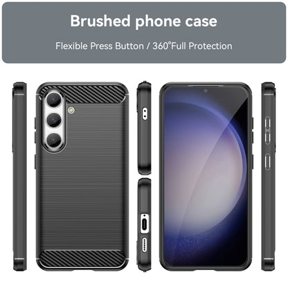 Cover til Samsung Galaxy S24 S921, Techsuit, Carbon, Sort