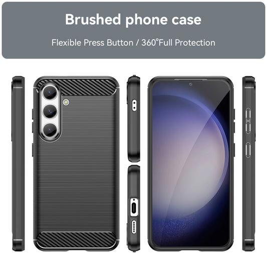 Cover til Samsung Galaxy S24 S921, Techsuit, Carbon, Sort