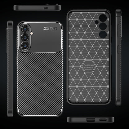 Cover til Samsung Galaxy S24 S921, Techsuit, CarbonFiber, Sort