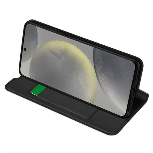 Cover til Samsung Galaxy S24 S921, Techsuit, Magskin Book, Sort