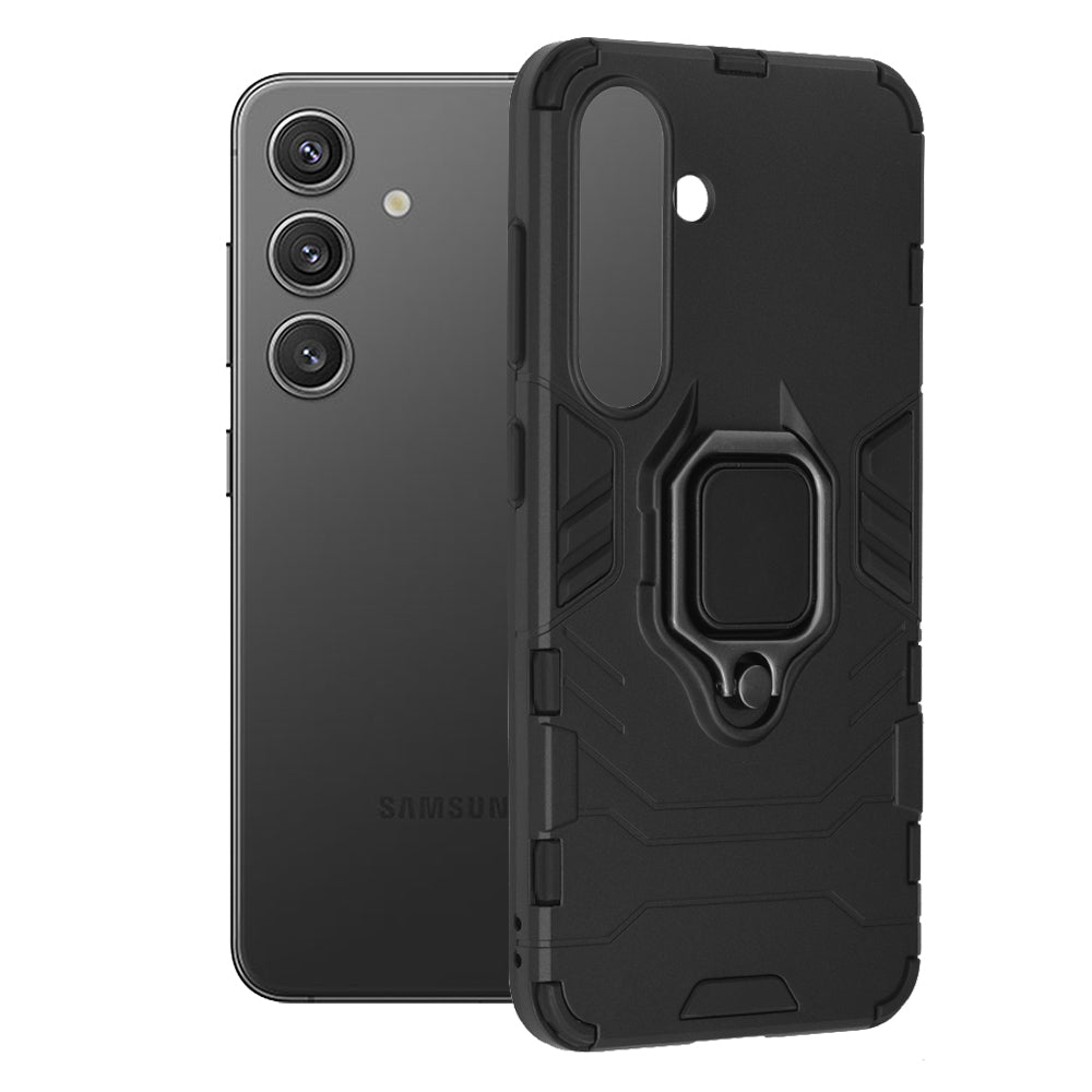 Case for Samsung Galaxy S24 S921, Techsuit, Shield, Black