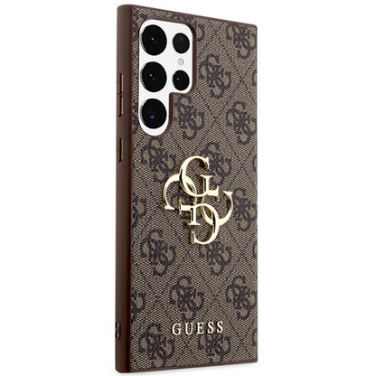 Etui til Samsung Galaxy S24 Ultra S928, Guess, 4G Big Logo, Brun