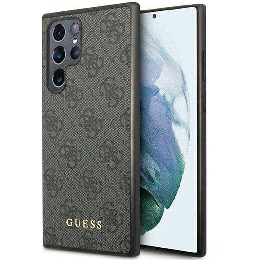 Etui til Samsung Galaxy S24 Ultra S928, Guess, 4G Metal Gold Logo, Sort