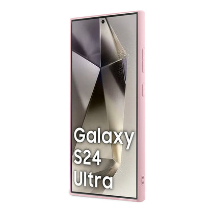 Case for Samsung Galaxy S24 Ultra S928, Guess, Glitter Script, Pink