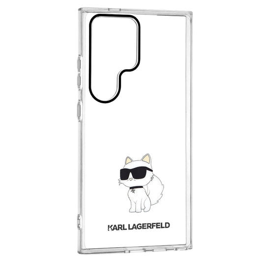 Etui til Samsung Galaxy S24 Ultra S928, Karl Lagerfeld, IML Luxury Choupette, Gennemsigtig