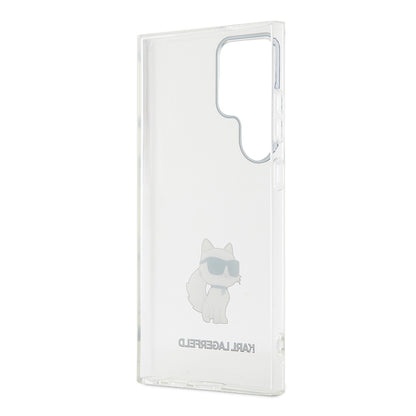 Etui til Samsung Galaxy S24 Ultra S928, Karl Lagerfeld, IML Luxury Choupette, Gennemsigtig