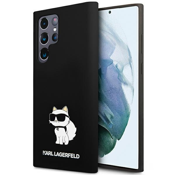 Etui til Samsung Galaxy S24 Ultra S928, Karl Lagerfeld, Silicone Choupette NFT, Sort